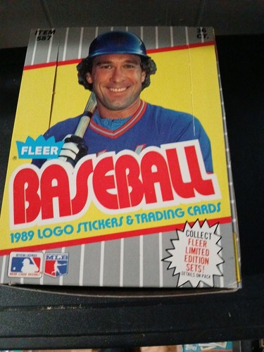 Fleer baseball box - box, 1989