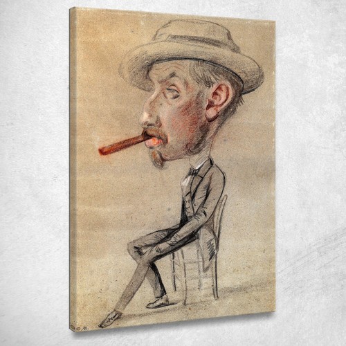 Caricatura uomo con - caricatura, di